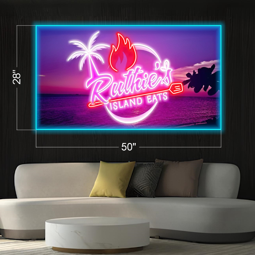 2 Sets Ruthie's Island Eats - LED Neon Sign