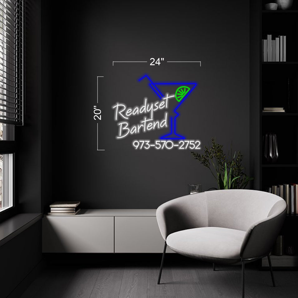 Readyset Bartend - LED Neon Sign