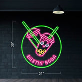 Bustin's Boba - LED Neon Sign
