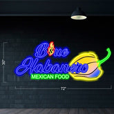 Blue Habanero - LED Neon Sign