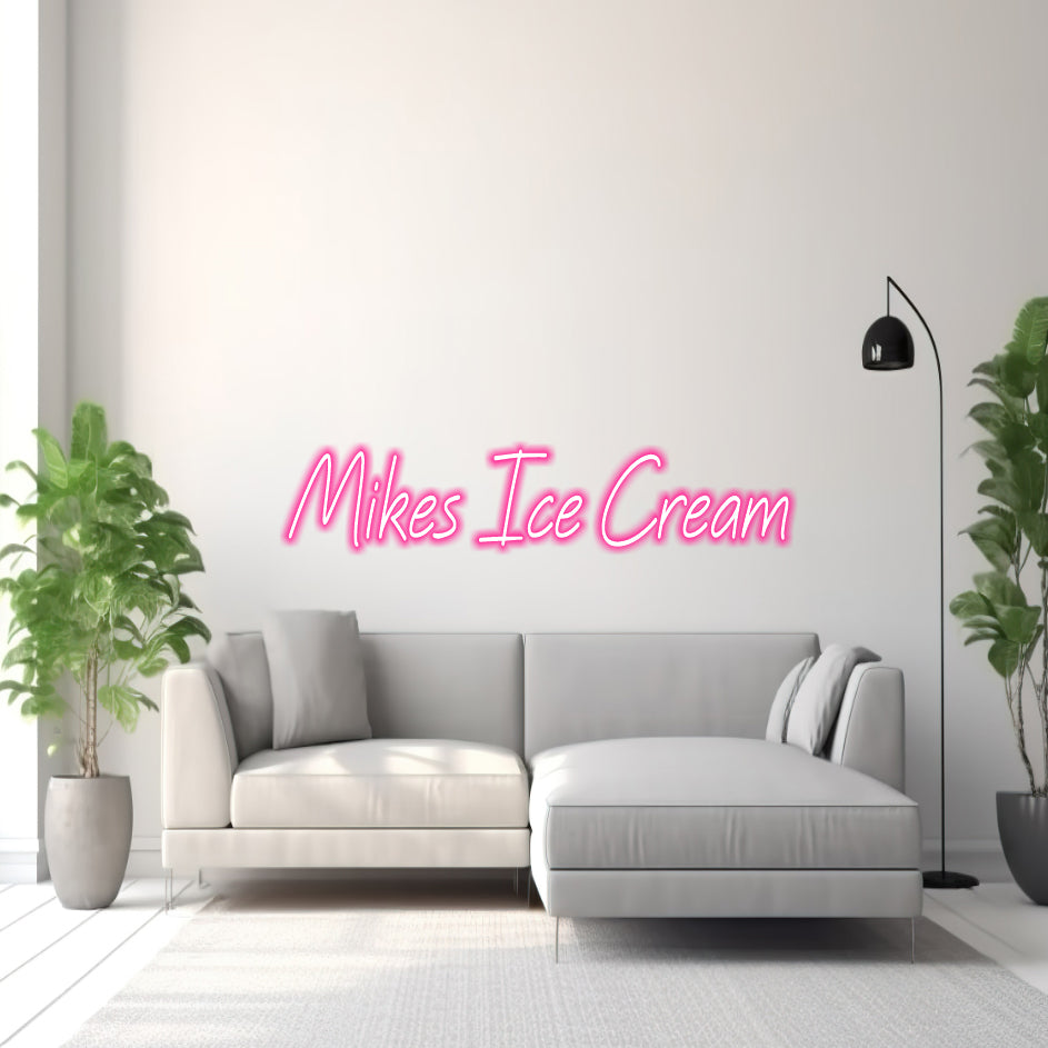 Mikes Ice Cream (Outdoor) - LED Neon Sign