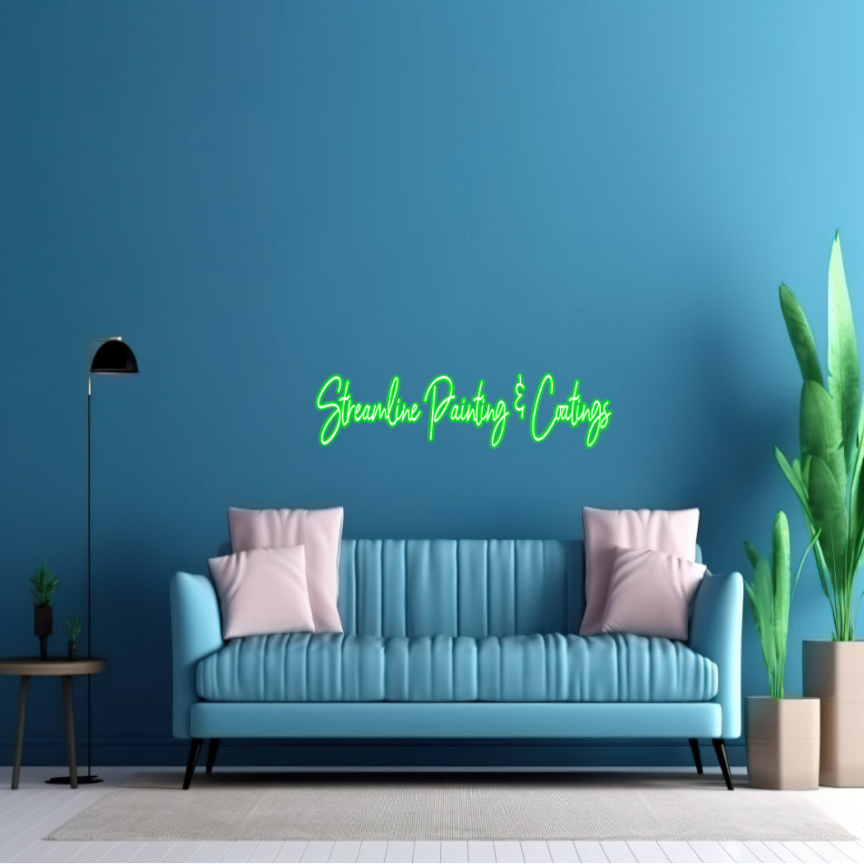 Streamline Painting & Coatings - Monty & Millie's Exchange - LED Neon Sign