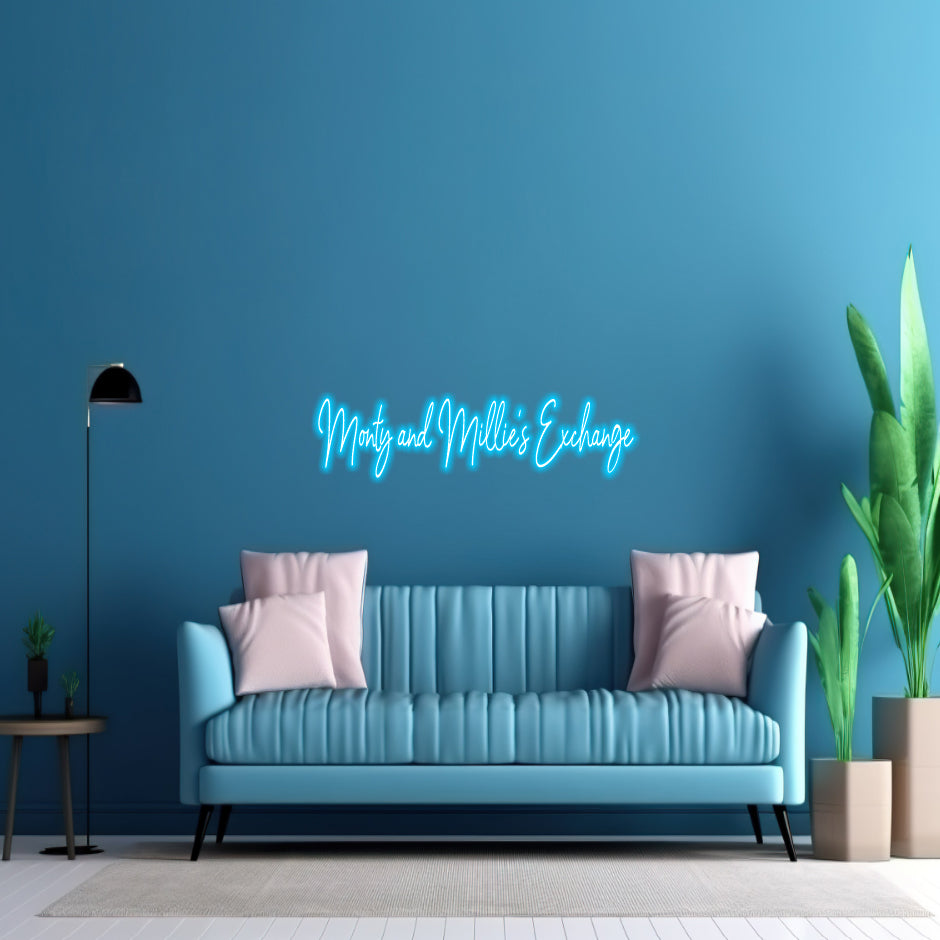 Streamline Painting & Coatings - Monty & Millie's Exchange - LED Neon Sign