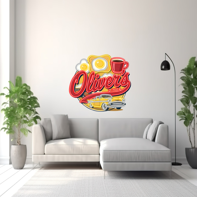 Oliver's Diner - LED Neon Sign