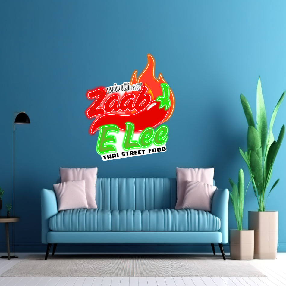 4 Sets Cafe MooDeng Sushi Bar - LED Neon Sign