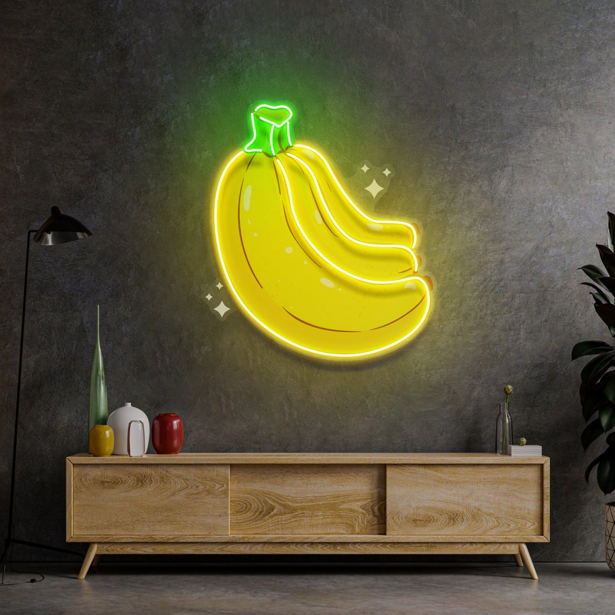 Bling Banana LED Neon Sign Light Pop Art