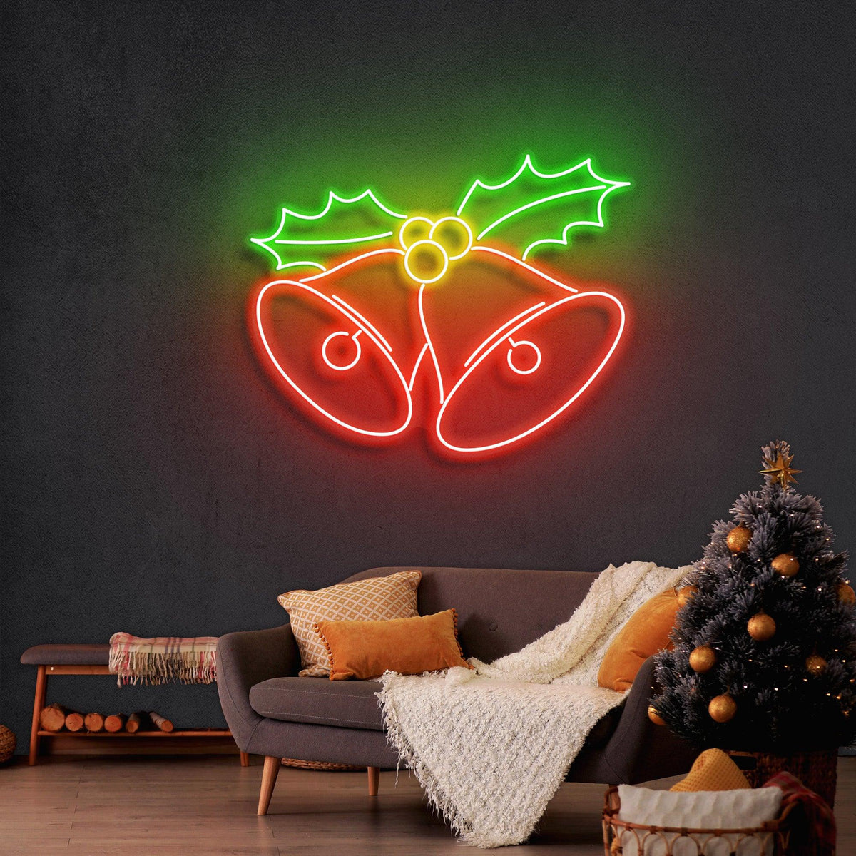 Christmas Bells Neon Sign