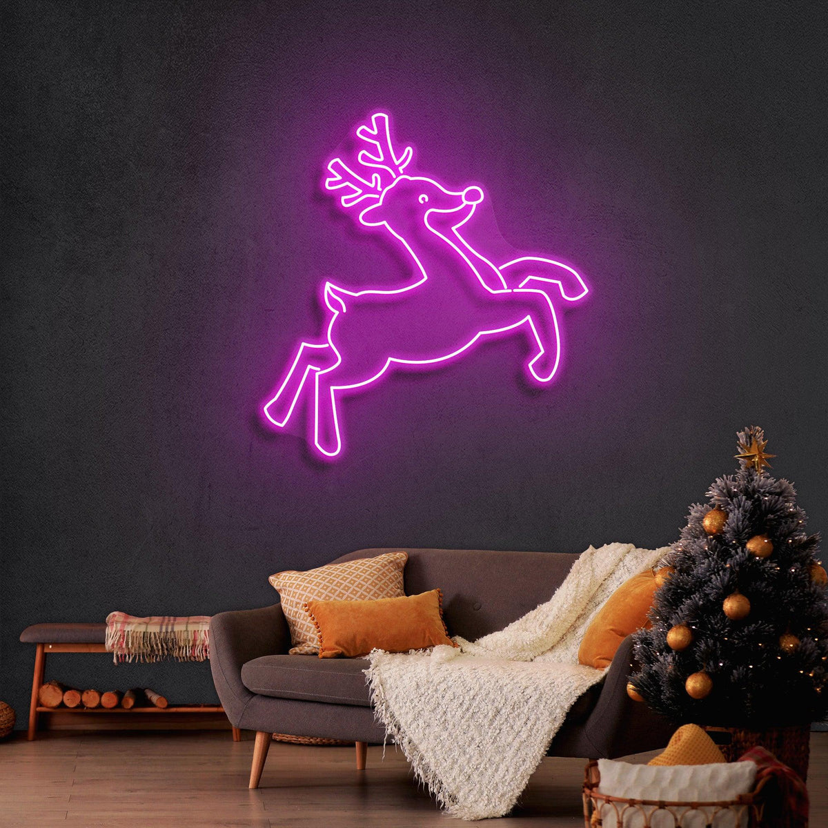 Christmas Deer Neon Sign
