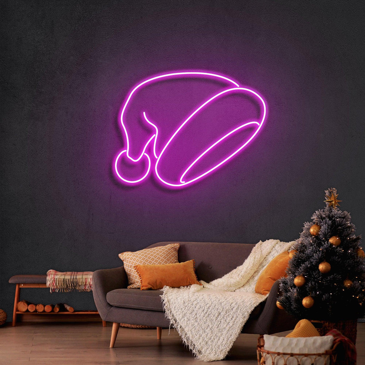 Christmas Hat Neon Sign