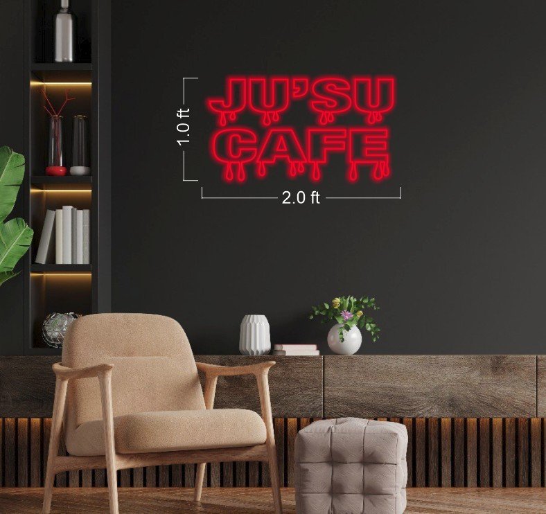 Jusu Cafe LED Neon Signs - Illuminate Your Business