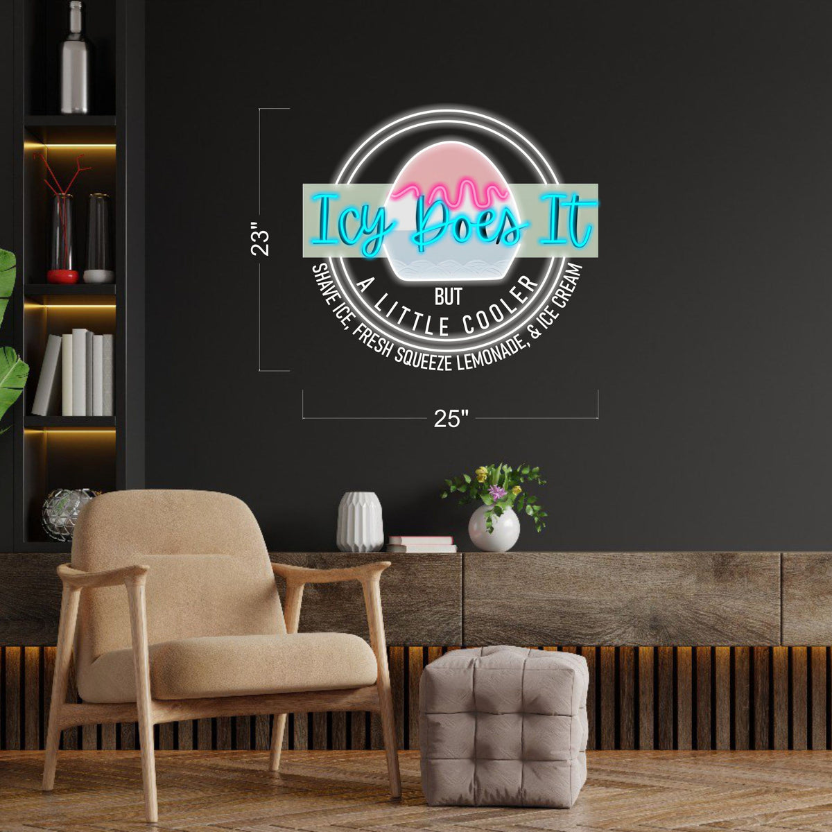 Icy Does It - LED Neon Sign, Illuminate Your Space