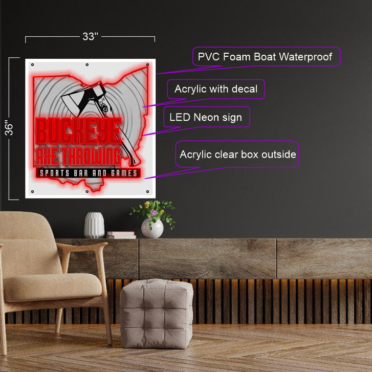 Buckeye Axe Throwing - The Ultimate LED Neon Experience