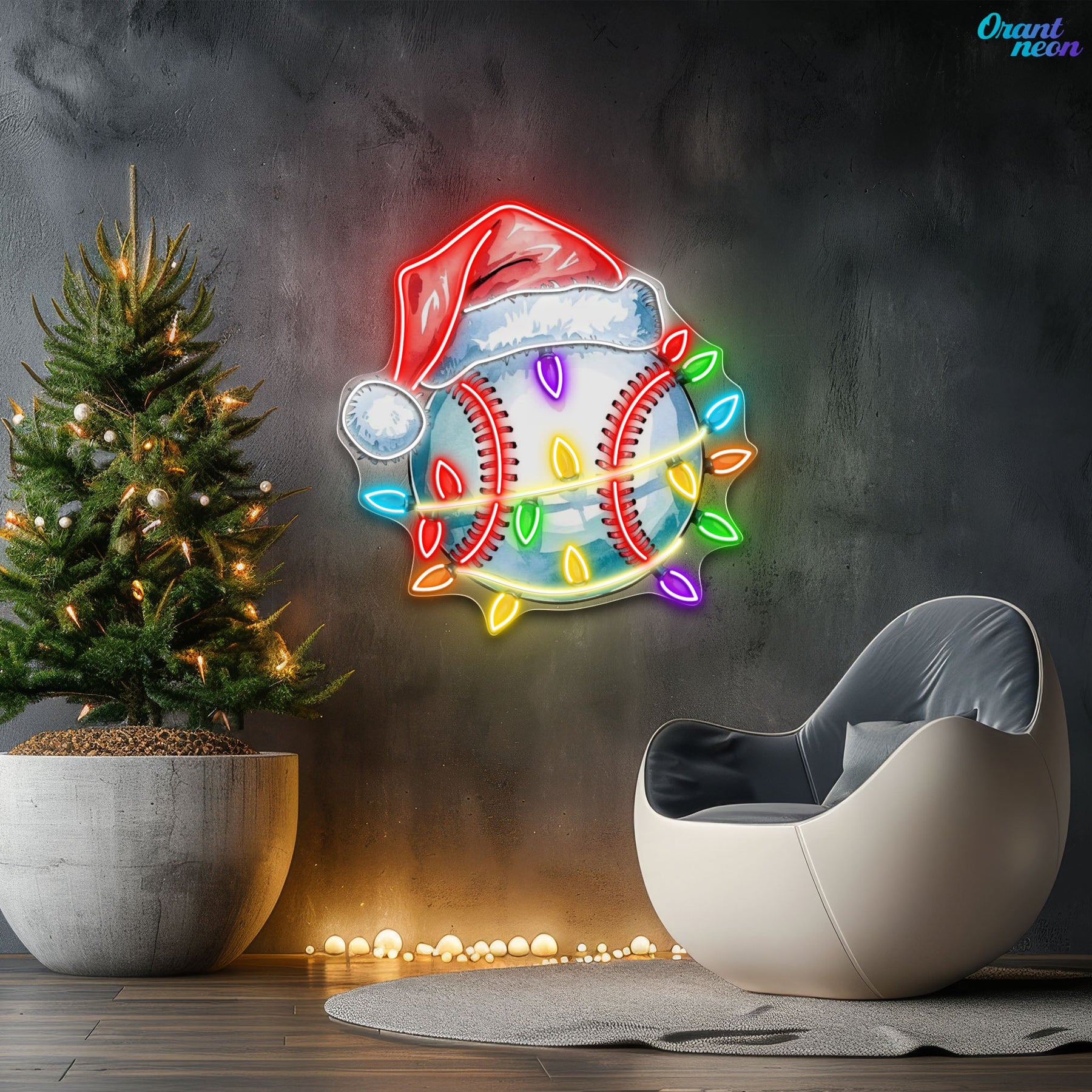 Jingle Balls: A Christmas Swing Neon Sign Light Artwork