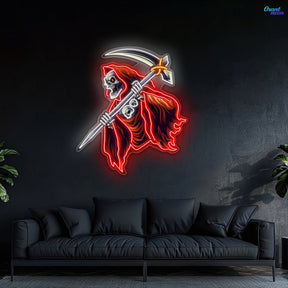 Skull of the Reaper Neon Sign Light Artwork