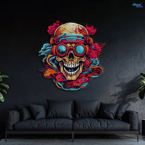 Shinigami Glow: The Art of Life and Death Neon Sign Light Artwork