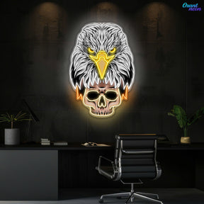 Eagle’s Fury, Skull’s Legacy Neon Sign Light Artwork