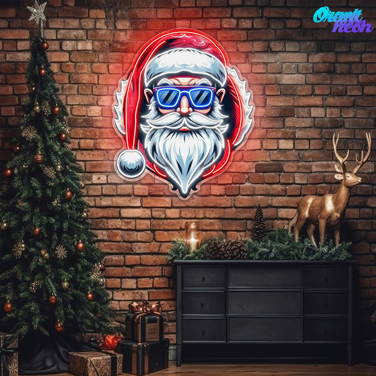 Santa Got Style Neon Sign Light Artwork