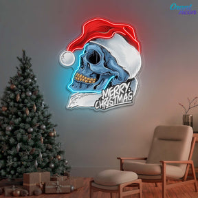 Skull Secrets of Christmas Neon Sign Light Artwork