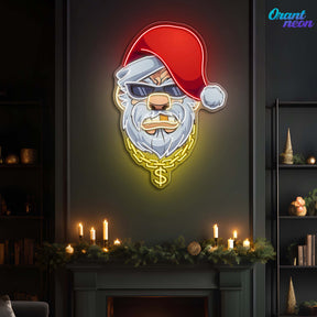 Swag Santa Neon Sign Light Artwork