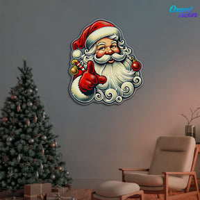 Sweet Santa: A Smile for Christmas Neon Sign Light Artwork