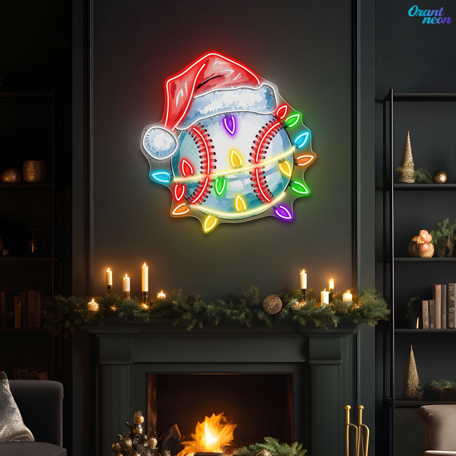 Jingle Balls: A Christmas Swing Neon Sign Light Artwork