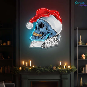 Skull Secrets of Christmas Neon Sign Light Artwork