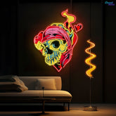 Skull & Love: A Neon Romance Neon Sign Light Artwork