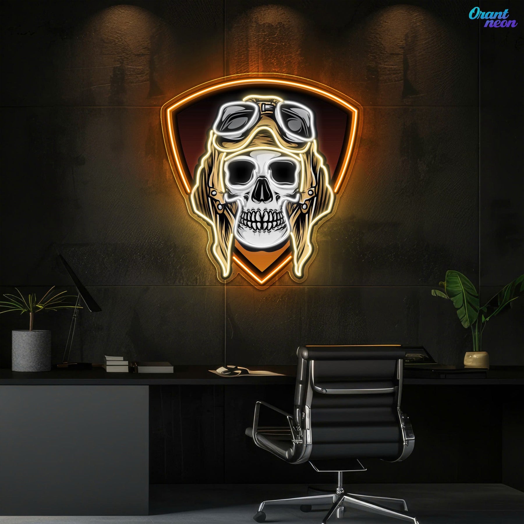 Cool Bones: Neon Skull with Glasses Neon Sign Light Artwork