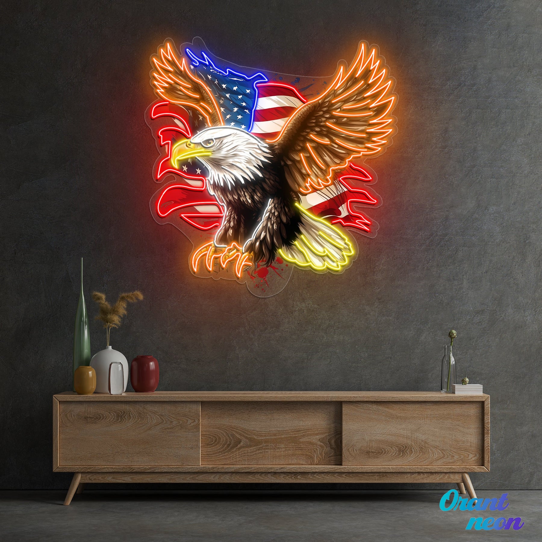 Patriotic Eagle - US Flag