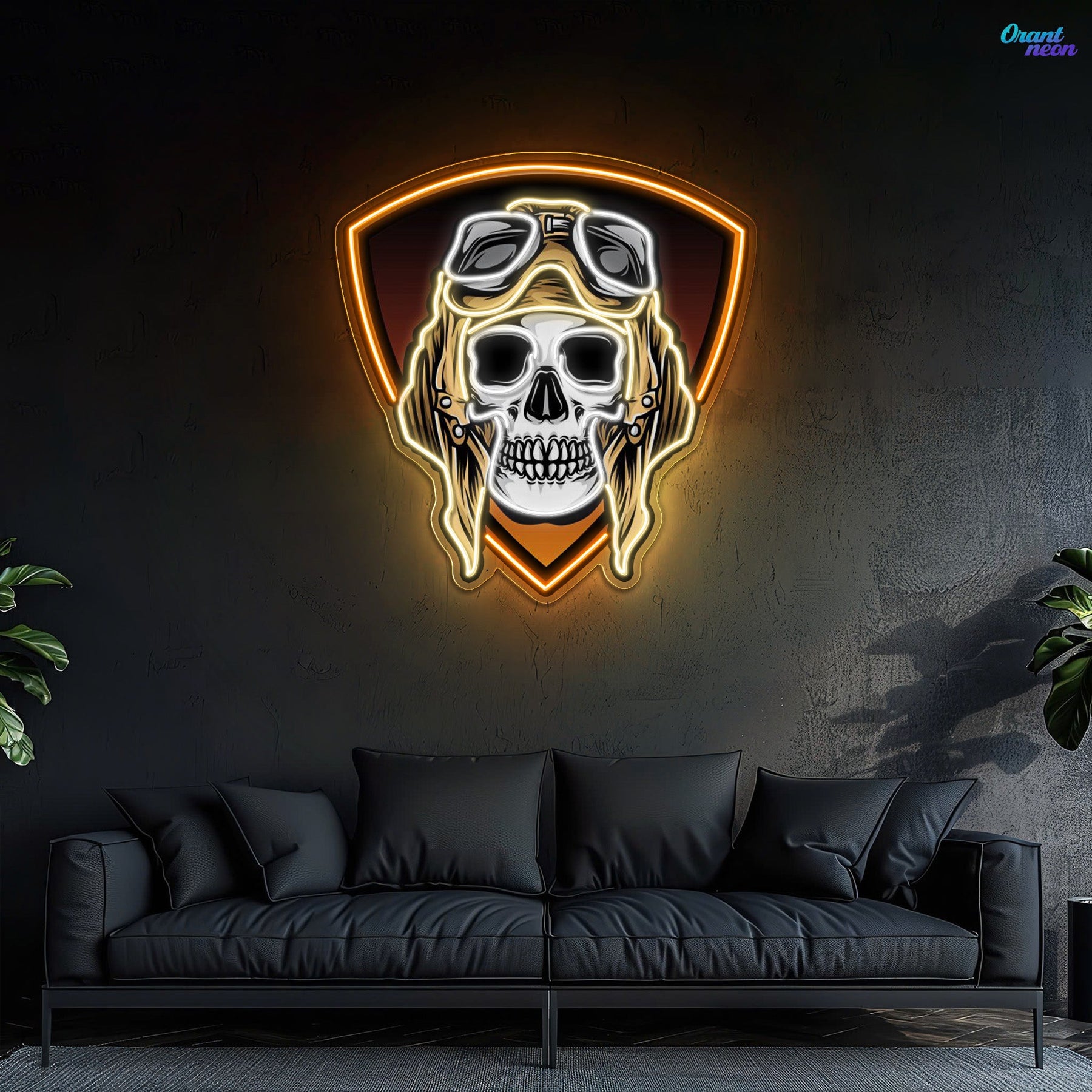 Cool Bones: Neon Skull with Glasses Neon Sign Light Artwork