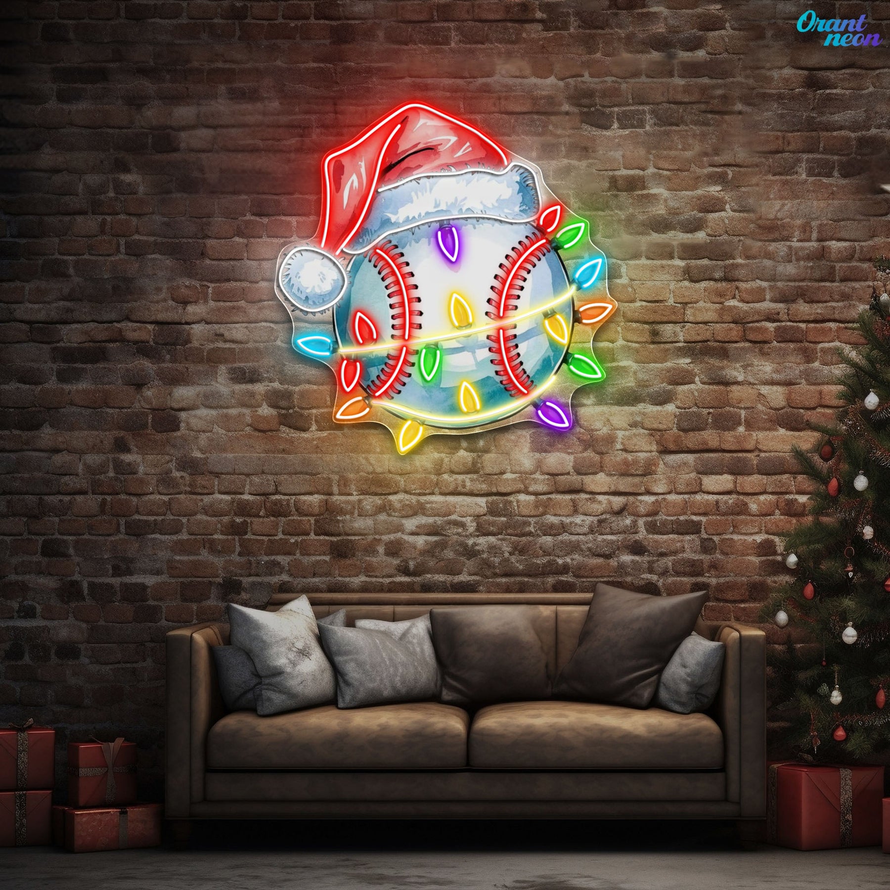 Jingle Balls: A Christmas Swing Neon Sign Light Artwork