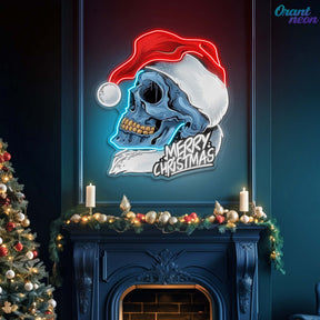 Skull Secrets of Christmas Neon Sign Light Artwork