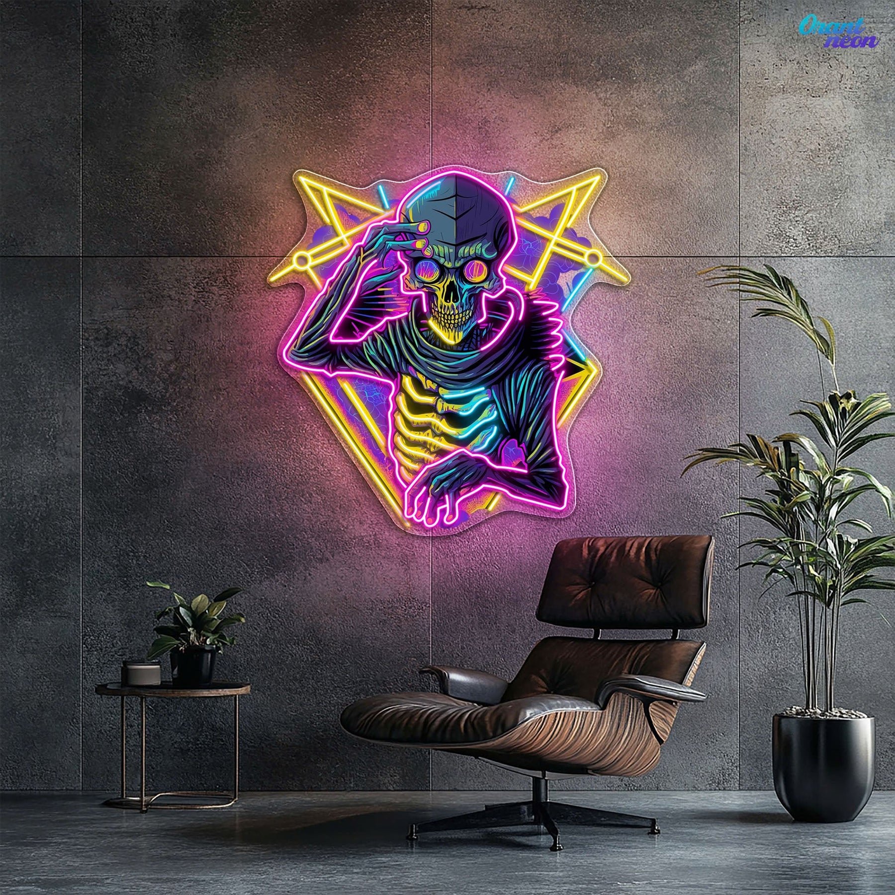 Skull & Sound: The Producer’s Pulse Neon Sign Light Artwork