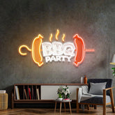 BBQ Party Led Neon Acrylic Artwork