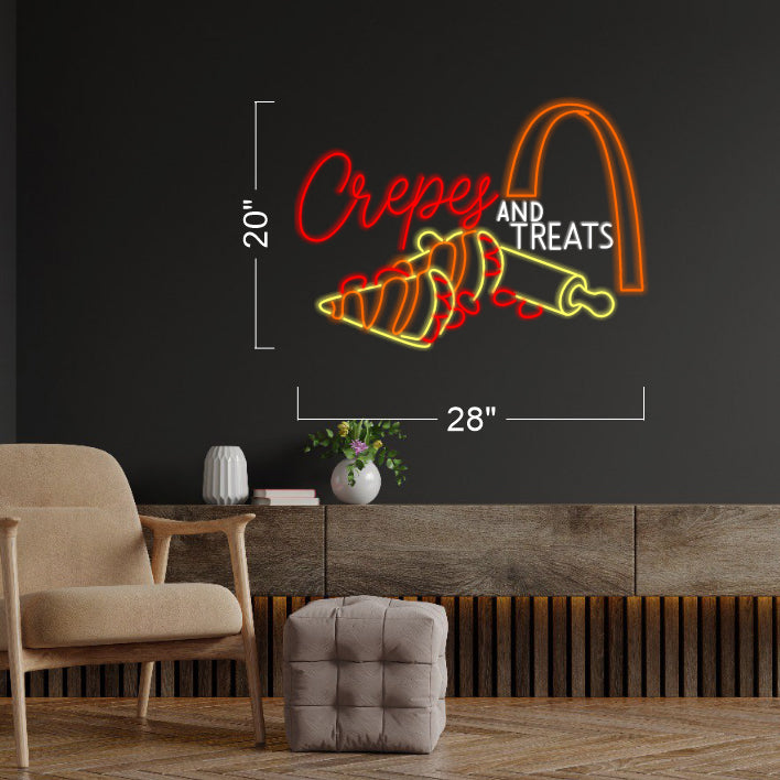 Crepes and Treat - LED Neon Sign