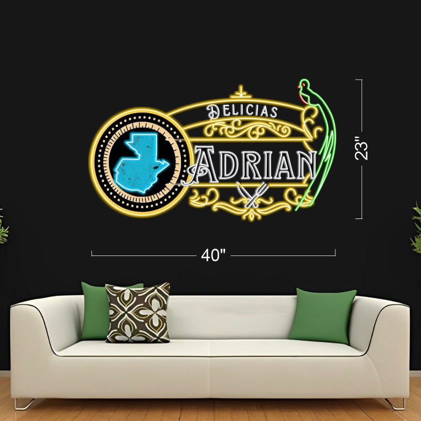Adrian - LED neon sign
