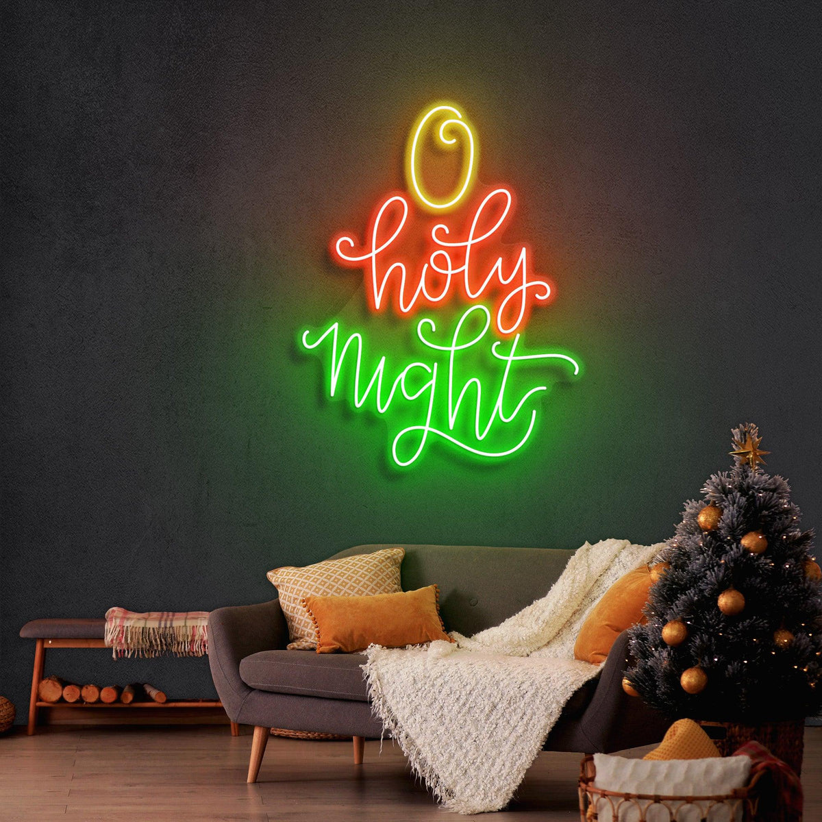 O Holy Night Christmas Neon Sign