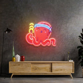 Octopus Neon Acrylic Artwork