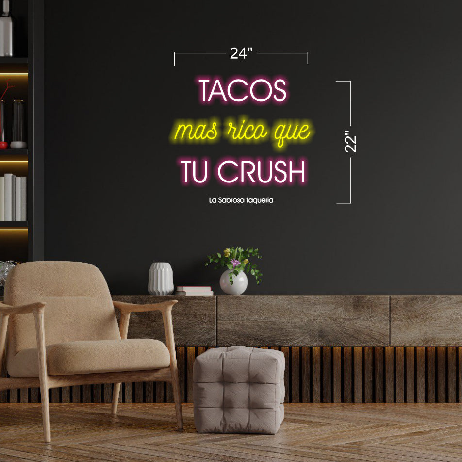 4 SETS FOR LA SABROSA TAQUERIA - LED NEON SIGN