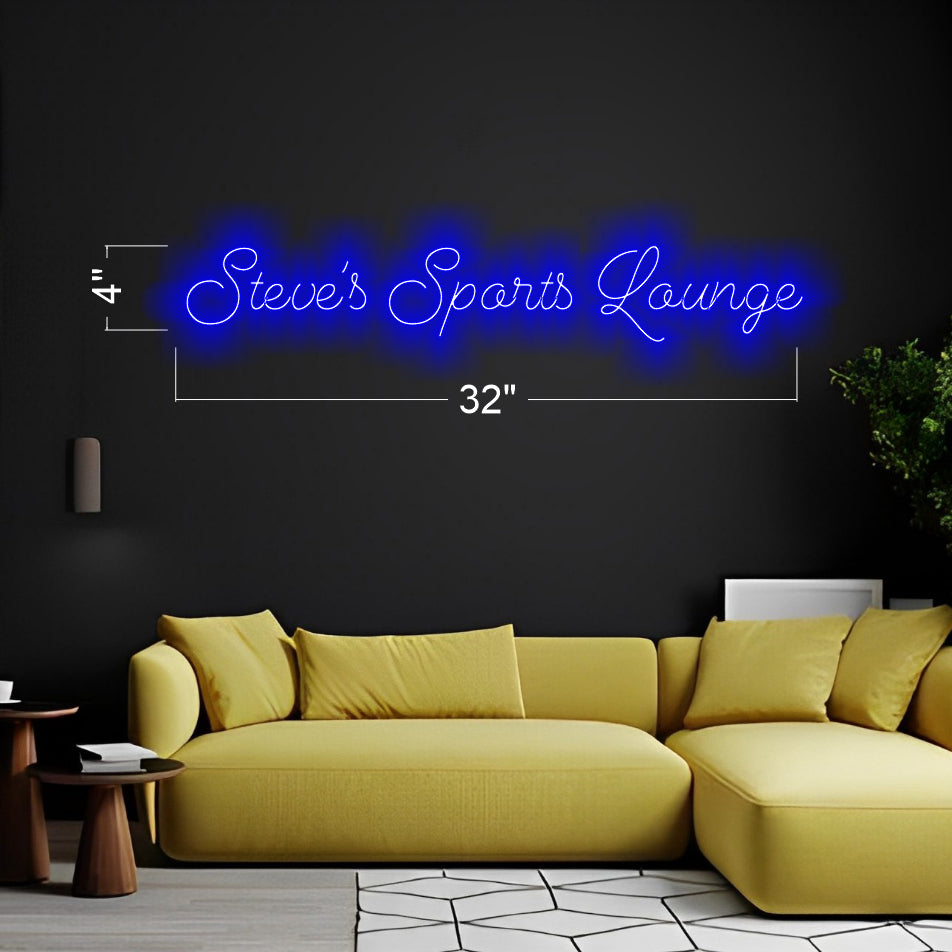 Steve's Sports Lounge - LED Neon Sign