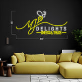 MJ Delights -  LED Neon Sign