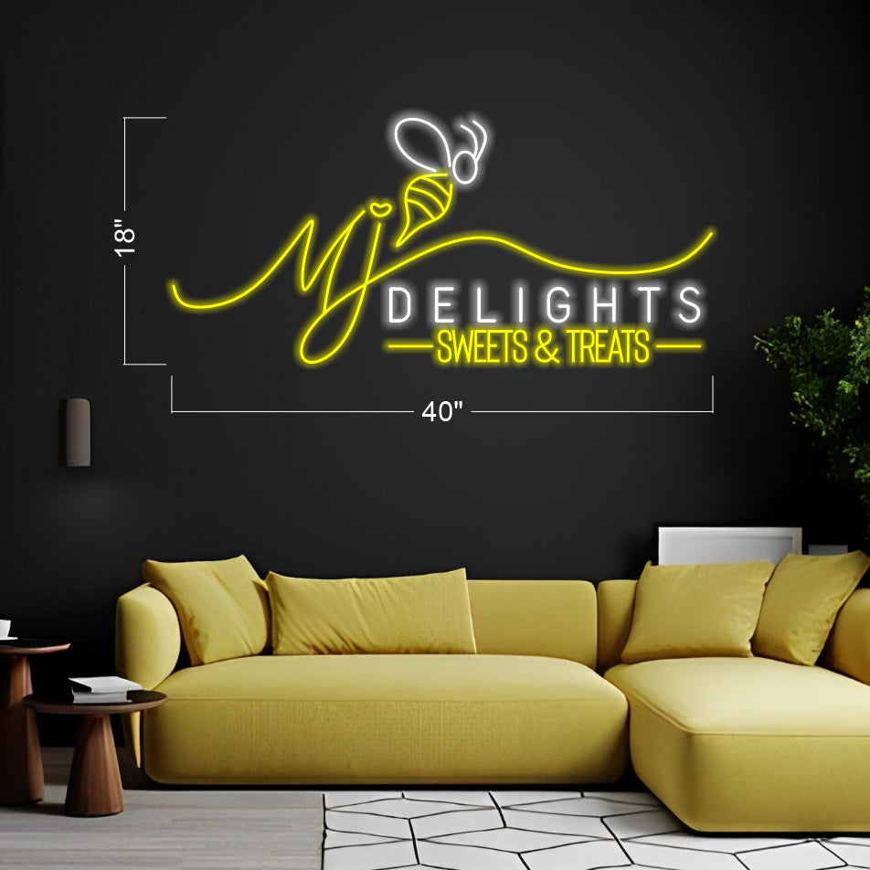 MJ Delights -  LED Neon Sign