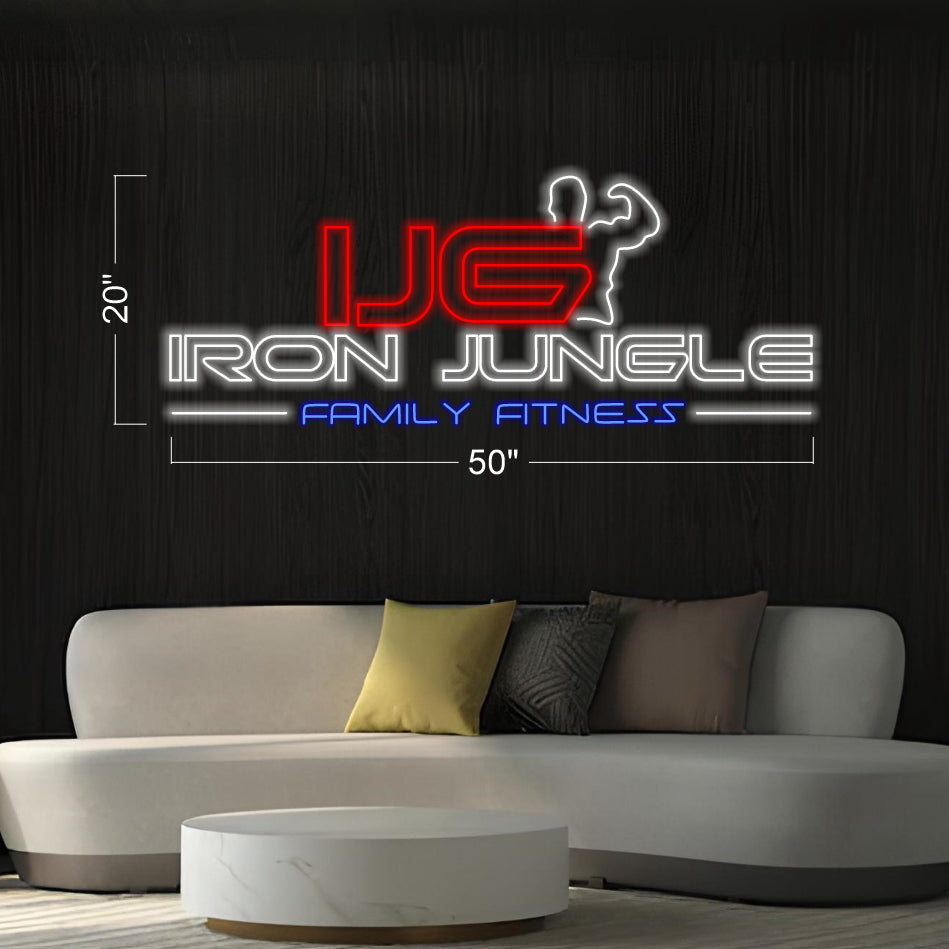 IJG Iron Jungle - LED Neon Sign