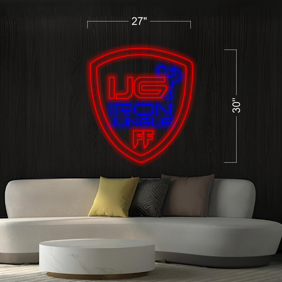 2 Sets Logo IJG - LED Neon Sign