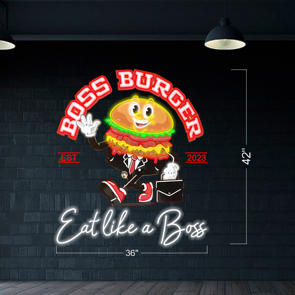 Boss Burger - LED Neon Sign