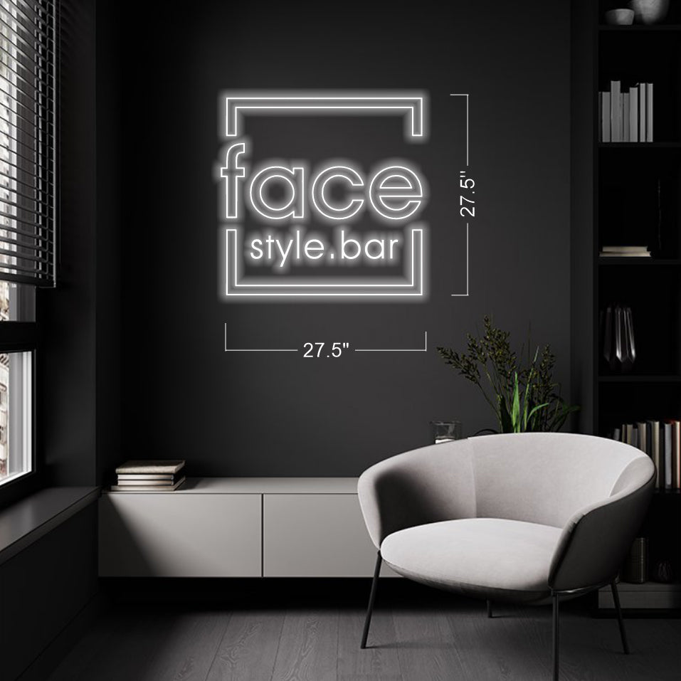 Face Style Bar - LED Neon Sign