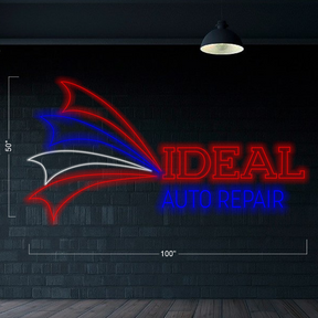 2 SETS IDEAL Auto Repair - LED Neon Sign