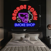 George Town Smoke Shop - LED Neon Sign