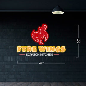 4 Sets Fyre Wings and Mega Loaf (2 sets outside) - LED Neon Sign