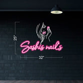 Sashis Nail’s - LED Neon Sign